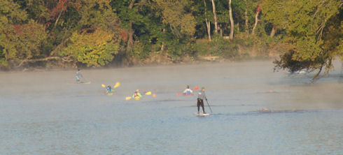 morning mist on the James River