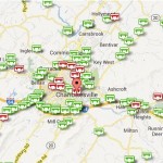 Charlottesville bridges. (Click for larger image.)