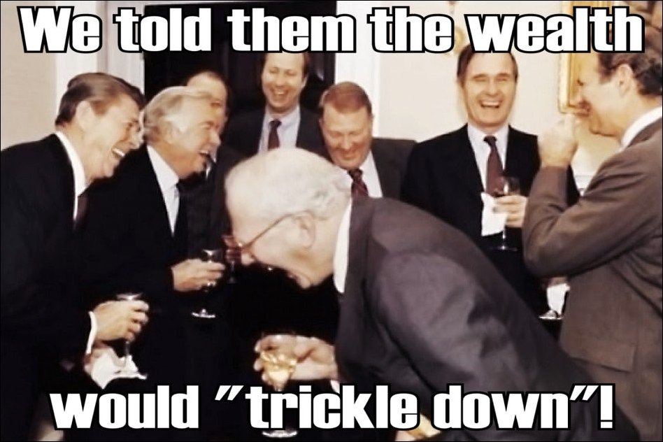 Image result for trickle down economics reagan