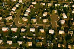 Aerial views of Dale City Community in Northern Virginia