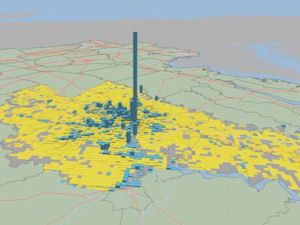 Richmond region settlement patterns, circa 2013.