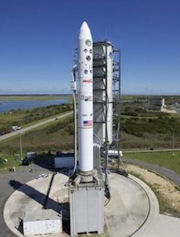 LADEE and the Minotaur at Wallops, ready to launch.