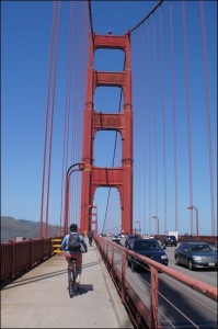 Quite possibly the bike lane with the most awesome views in the world.