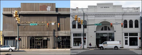 Before and after. Image credit: Richmond BizSense.