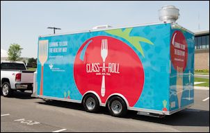 The Class-A-Roll teaching kitchen on wheels