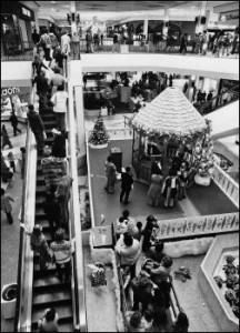 In 1977, not long after it opened, Regency Square was a destination – a center of fashion, especially at Christmas, when visitors would come from miles around to see Santa.