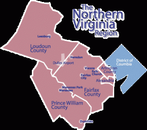 northern virginia map
