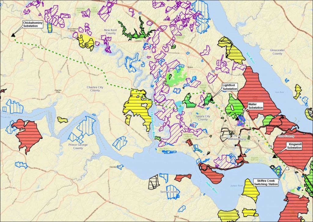 Public land ownership and conservation easements. Map credit: Dominion