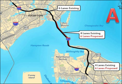 CTB approves $4 billion project to benefit Interstate 64, Hampton Roads Bridge-Tunnel 