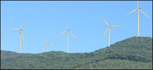 Simulated view of Rocky Forge wind farm.