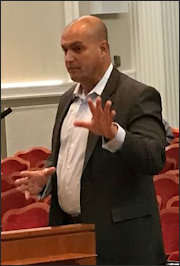 SolUnesco CEO Francis Hodsoll addresses the Albemarle County Board of Supervisors